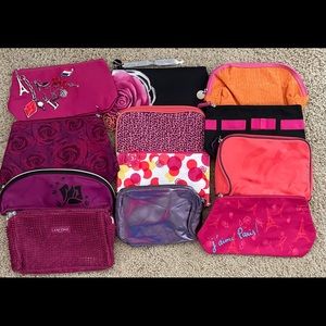 Lancôme 12 pc cosmetic bags